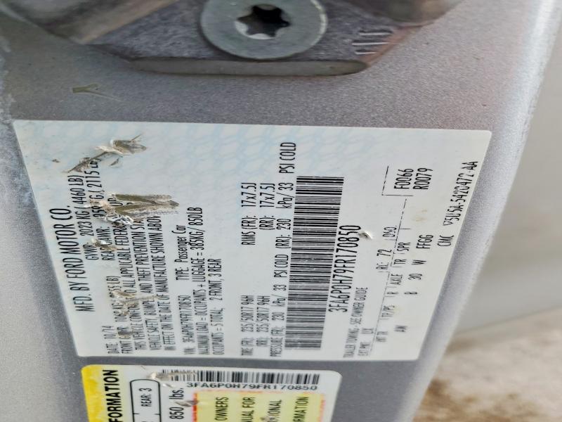Продаж на аукціоні авто 2015 Ford Fusion, vin: 3FA6P0H79FR170850, номер лоту: 68209406