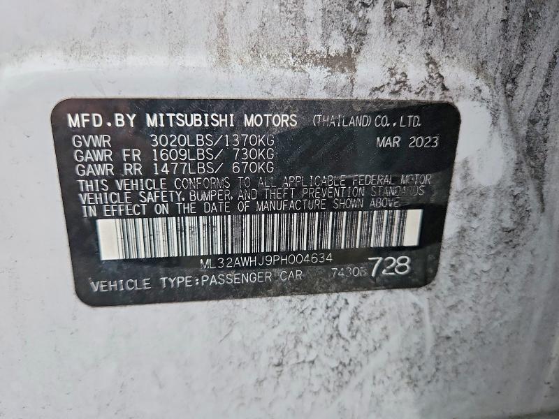 Продаж на аукціоні авто 2023 Mitsubishi Mirage, vin: ML32AWHJ9PH004634, номер лоту: 68553136