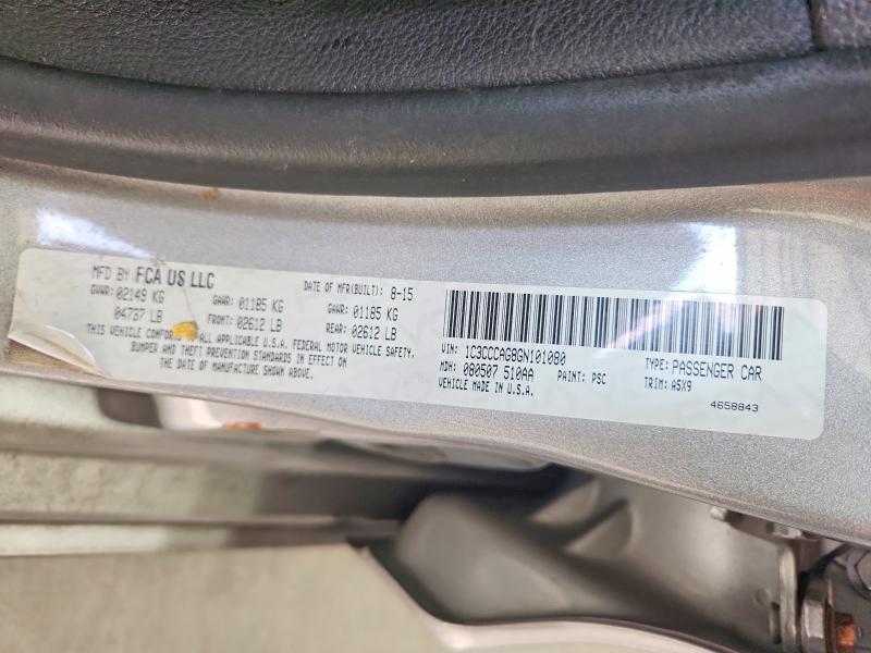 Aukcja sprzedaży 2016 Chrysler 200, vin: 1C3CCCAG8GN101080, numer aukcji: 68366996