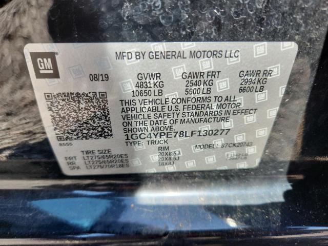 2020 Chevrolet Silverado მანქანა იყიდება აუქციონზე, vin: 1GC4YPE78LF130277, აუქციონის ნომერი: 67966196