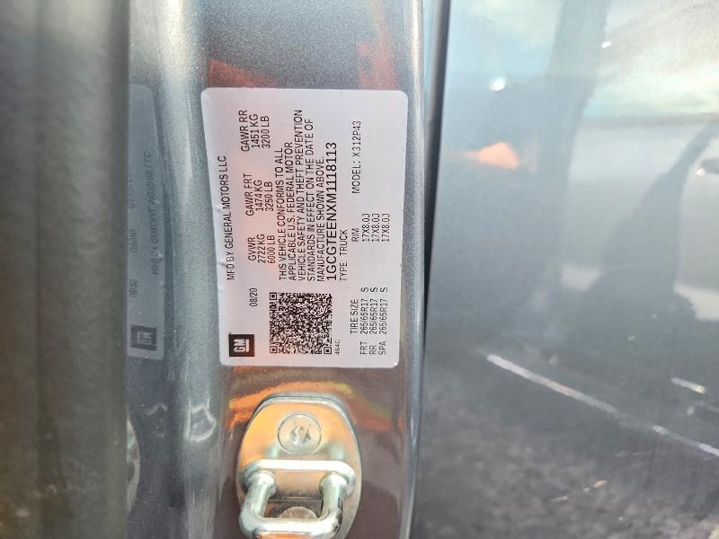 67740856 :رقم المزاد ، 1GCGTEENXM1118113 vin ، 2021 Chevrolet Colorado مزاد بيع