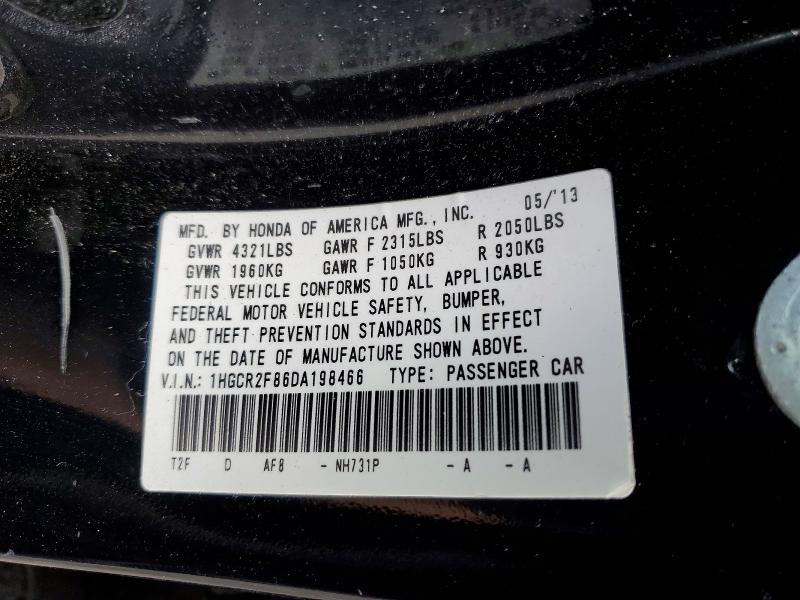 Продаж на аукціоні авто 2013 Honda Accord, vin: 1HGCR2F86DA198466, номер лоту: 70483226