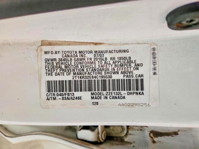 Aukcja sprzedaży 2004 Toyota Corolla Matrix, vin: 2T1KR32E84C195530, numer aukcji: 69820336