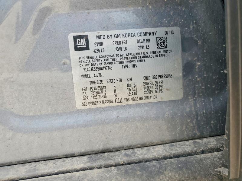 Продаж на аукціоні авто 2013 Buick Encore, vin: KL4CJCSB5DB197746, номер лоту: 66400186
