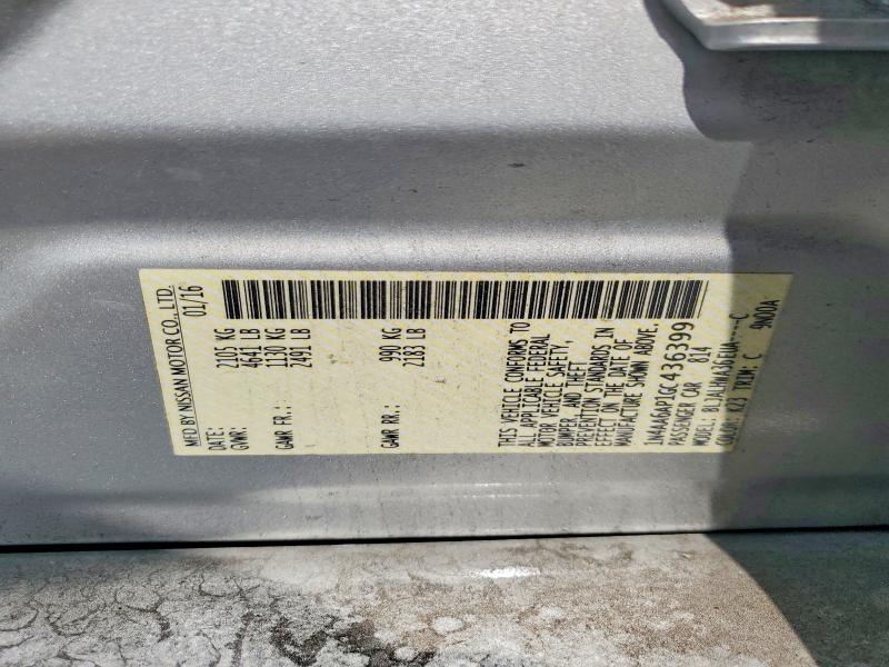 2016 Nissan Maxima მანქანა იყიდება აუქციონზე, vin: 1N4AA6AP1GC436399, აუქციონის ნომერი: 70049426
