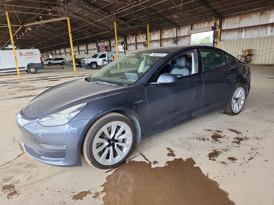 2022 Tesla Model 3 მანქანა იყიდება აუქციონზე, vin: 5YJ3E1EB1NF260821, აუქციონის ნომერი: 70001276