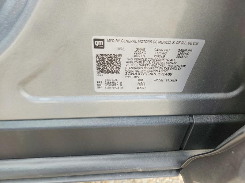 Aukcja sprzedaży 2023 Chevrolet Equinox, vin: 3GNAXTEG8PL131480, numer aukcji: 68834976