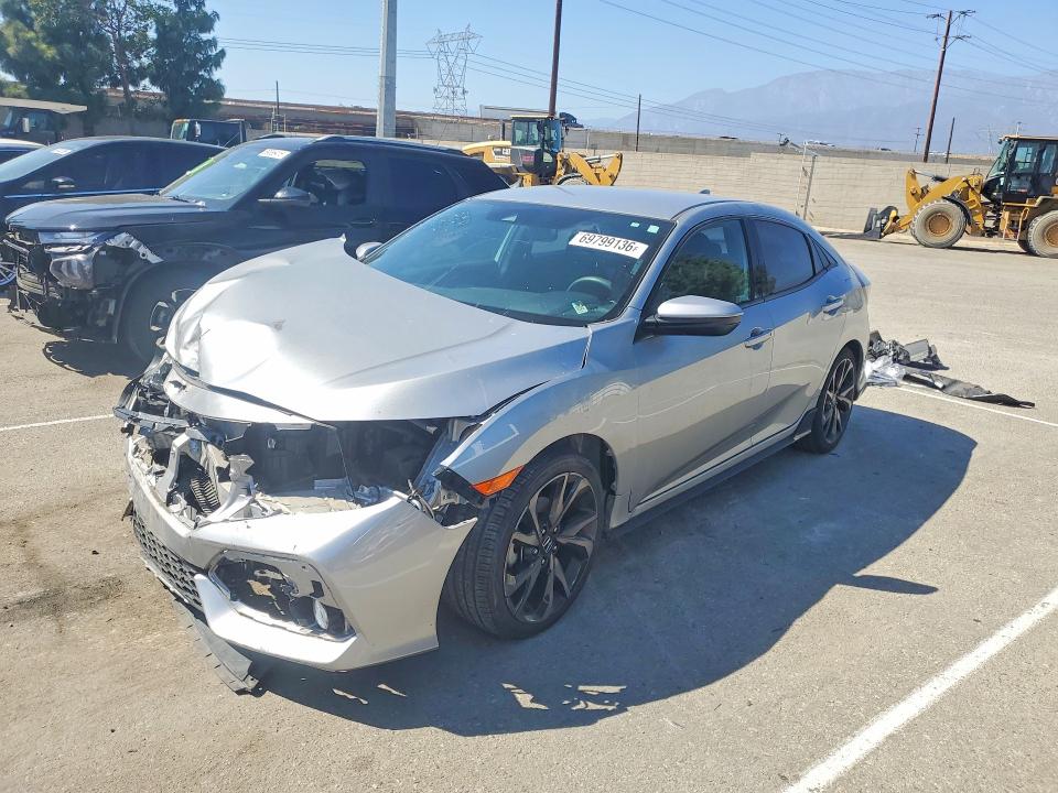 69799136 :رقم المزاد ، SHHFK7H41KU424083 vin ، 2019 Honda Civic مزاد بيع