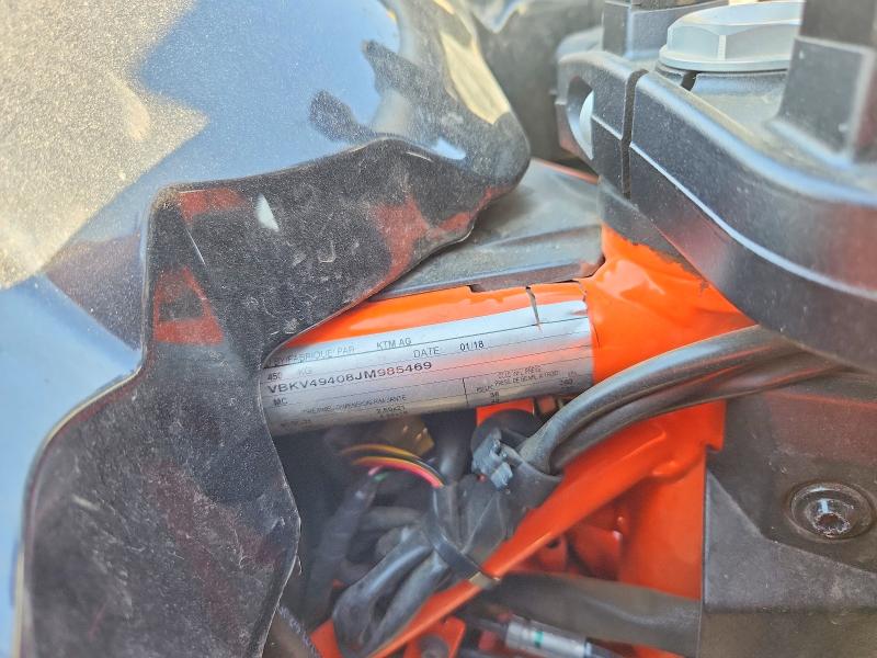 Aukcja sprzedaży 2018 Ktm 1090, vin: VBKV49408JM985469, numer aukcji: 67066996