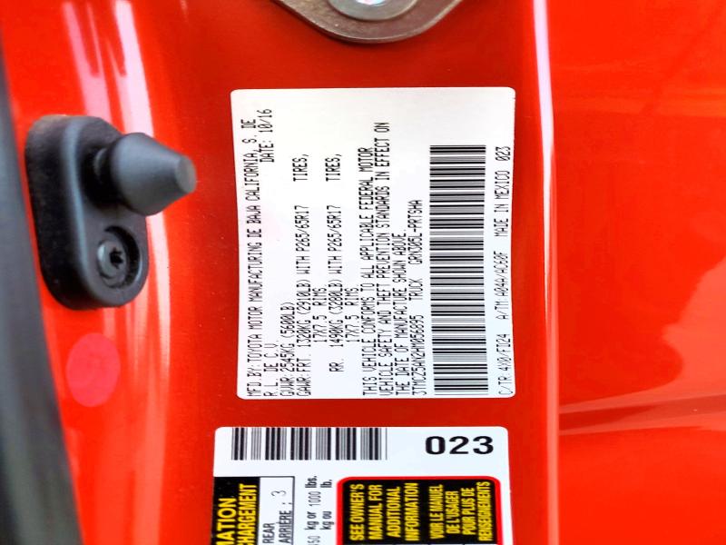 Продаж на аукціоні авто 2017 Toyota Tacoma, vin: 3TMCZ5AN2HM056895, номер лоту: 68935626