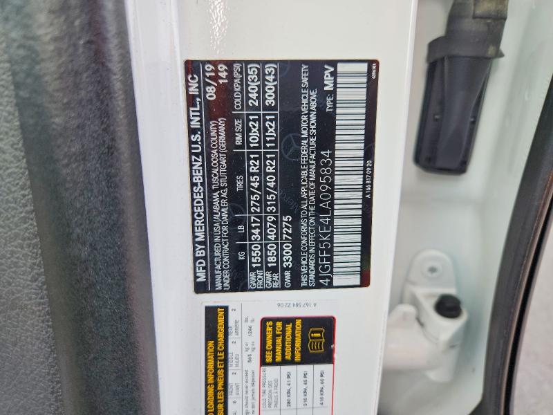Продаж на аукціоні авто 2020 Mercedes-benz Gls, vin: 4JGFF5KE4LA095834, номер лоту: 67939296