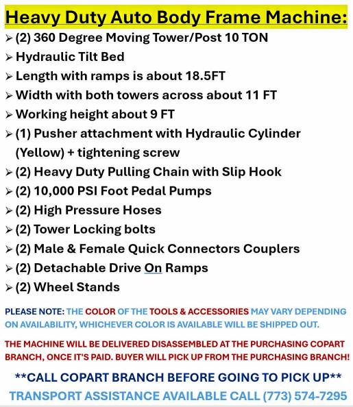 Aukcja sprzedaży 2027 Others 2 Tower Frame Machine + Pusher, vin: 38912777, numer aukcji: 70274696