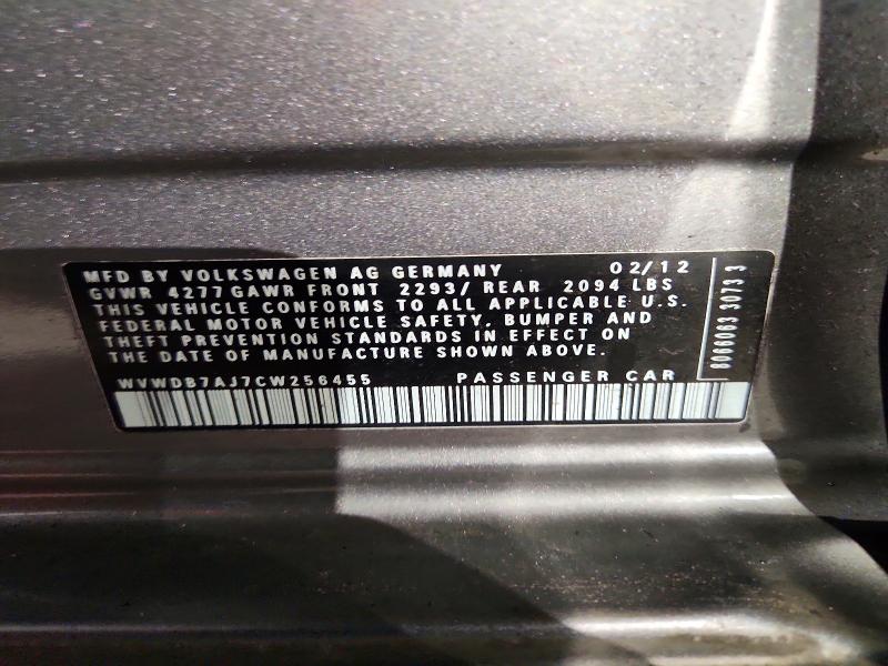Продаж на аукціоні авто 2012 Volkswagen Golf, vin: WVWDB7AJ7CW256455, номер лоту: 70448886