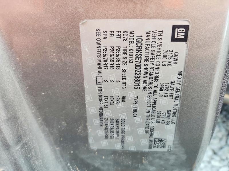 2013 Chevrolet Silverado მანქანა იყიდება აუქციონზე, vin: 1GCRKSE70DZ238015, აუქციონის ნომერი: 68661606