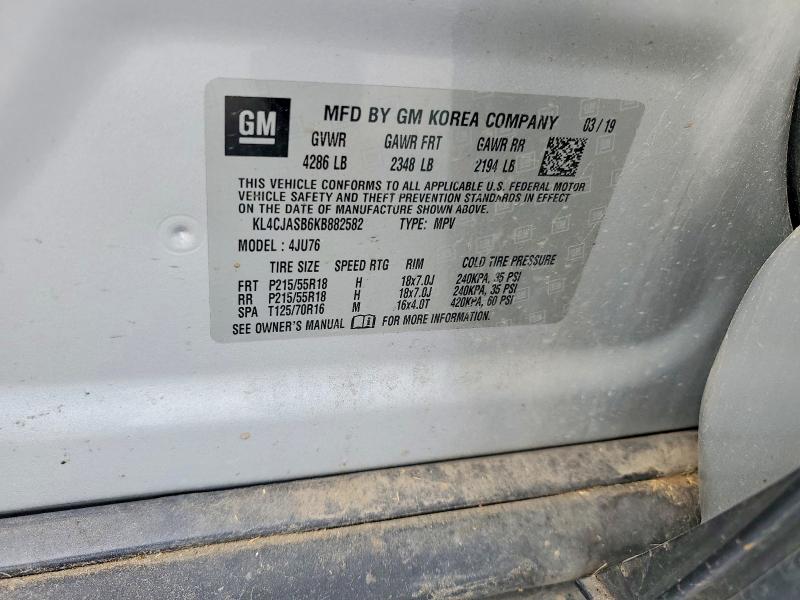 Продаж на аукціоні авто 2019 Buick Encore, vin: KL4CJASB6KB882582, номер лоту: 69557126