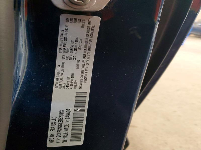 Aukcja sprzedaży 2025 Chrysler Pacifica, vin: 2C4RC1GGXSR520013, numer aukcji: 70246836