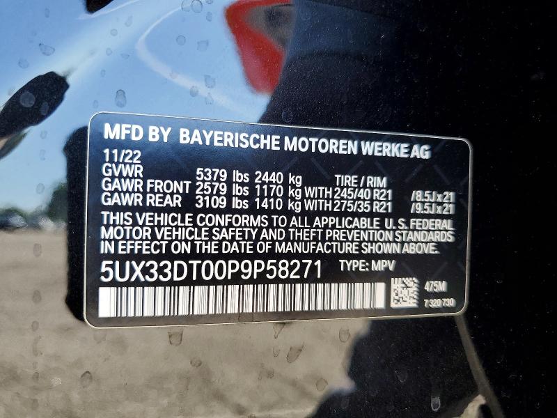Aukcja sprzedaży 2023 Bmw X4, vin: 5UX33DT00P9P58271, numer aukcji: 68407646