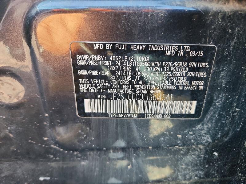 Продажа на аукционе авто 2015 Subaru Forester, vin: JF2SJGDC0FH804541, номер лота: 70753976