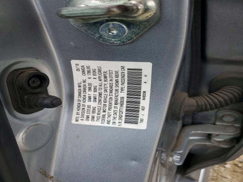 70333396 :رقم المزاد ، 2HGFC2F77JH606556 vin ، 2018 Honda Civic مزاد بيع