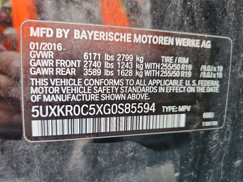 Продаж на аукціоні авто 2016 Bmw X5, vin: 5UXKR0C5XG0S85594, номер лоту: 70632956