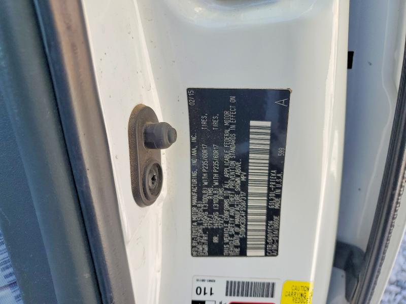 Auction sale of the 2015 Toyota Sienna, vin: 5TDKK3DC4FS587317, lot number: 68297286