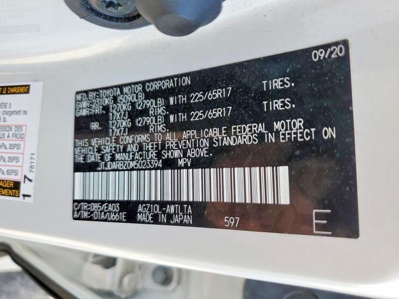 Aukcja sprzedaży 2021 Lexus Nx 300, vin: JTJDARBZ0M5023394, numer aukcji: 67365636