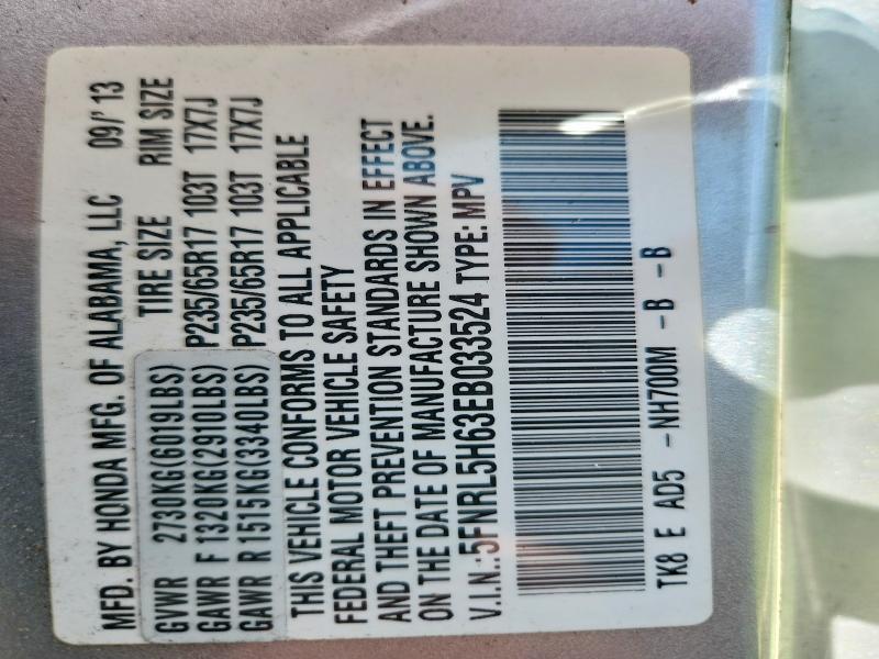 2014 Honda Odyssey მანქანა იყიდება აუქციონზე, vin: 5FNRL5H63EB033524, აუქციონის ნომერი: 67293626