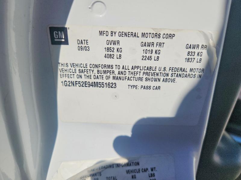 69347696 :رقم المزاد ، 1G2NF52E94M551623 vin ، 2004 Pontiac Grand Am مزاد بيع
