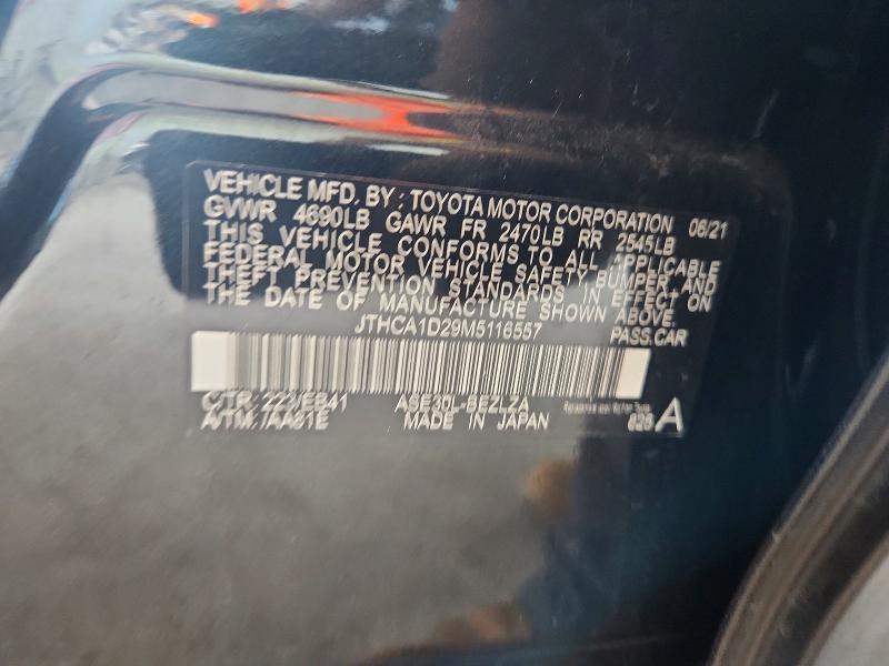 Продаж на аукціоні авто 2021 Lexus Is, vin: JTHCA1D29M5116557, номер лоту: 67450616