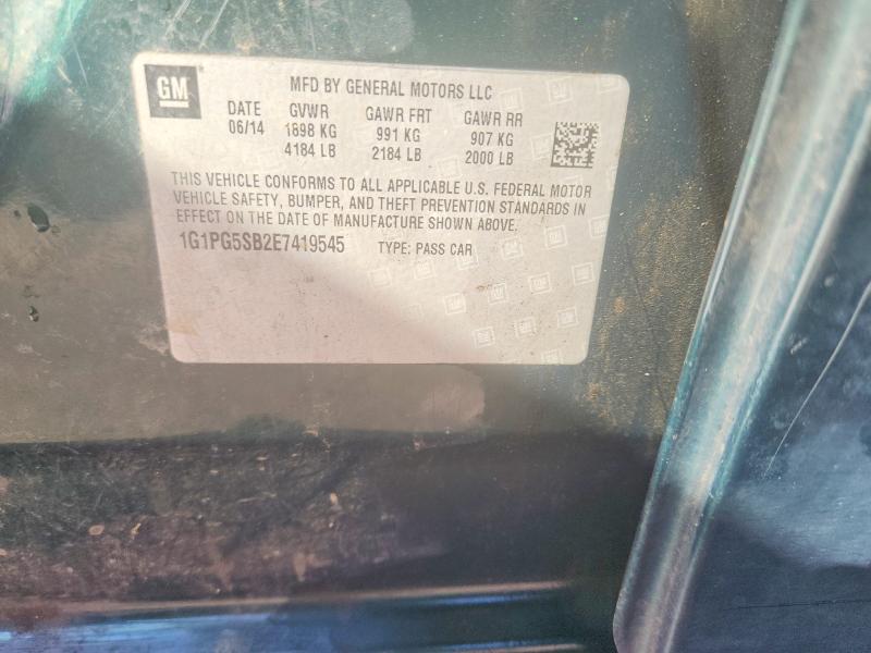 70463406 :رقم المزاد ، 1G1PG5SB2E7419545 vin ، 2014 Chevrolet Cruze مزاد بيع