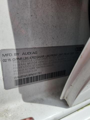 2015 Audi A4 მანქანა იყიდება აუქციონზე, vin: WAUEFAFL6FN031791, აუქციონის ნომერი: 70436086