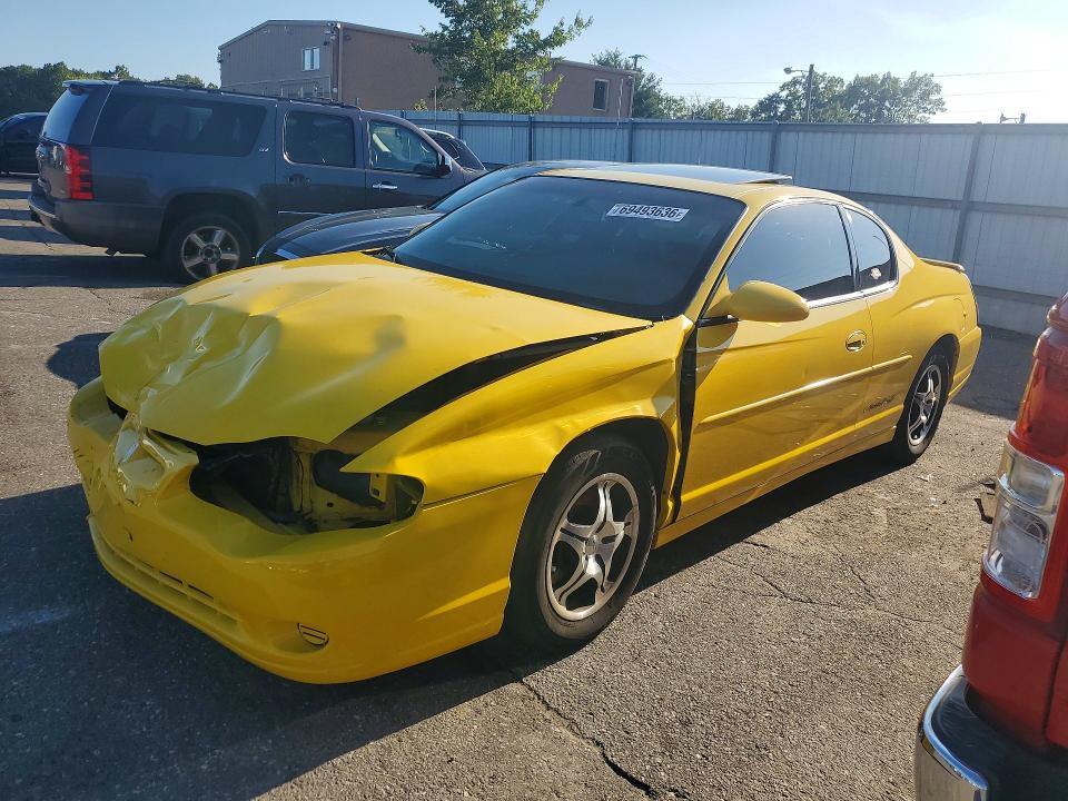 2002 Chevrolet Monte Carlo მანქანა იყიდება აუქციონზე, vin: 2G1WX15K829307908, აუქციონის ნომერი: 69493636