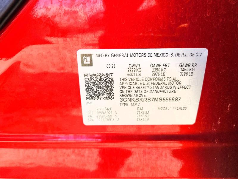 2021 Chevrolet Blazer მანქანა იყიდება აუქციონზე, vin: 3GNKBKRS7MS555987, აუქციონის ნომერი: 67812736