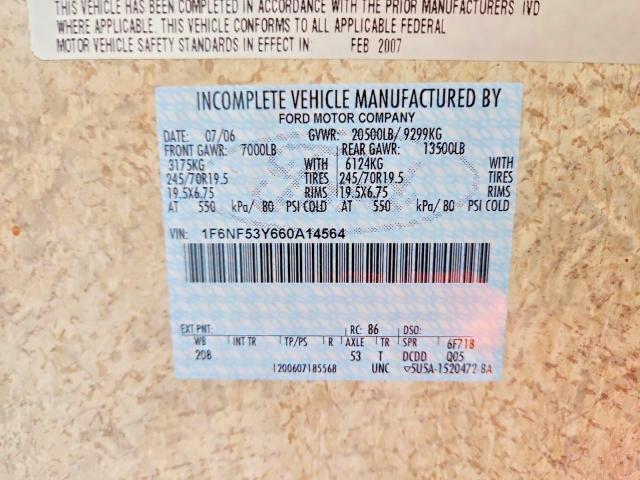 2006 Ford F550 მანქანა იყიდება აუქციონზე, vin: 1F6NF53Y660A14564, აუქციონის ნომერი: 68778816