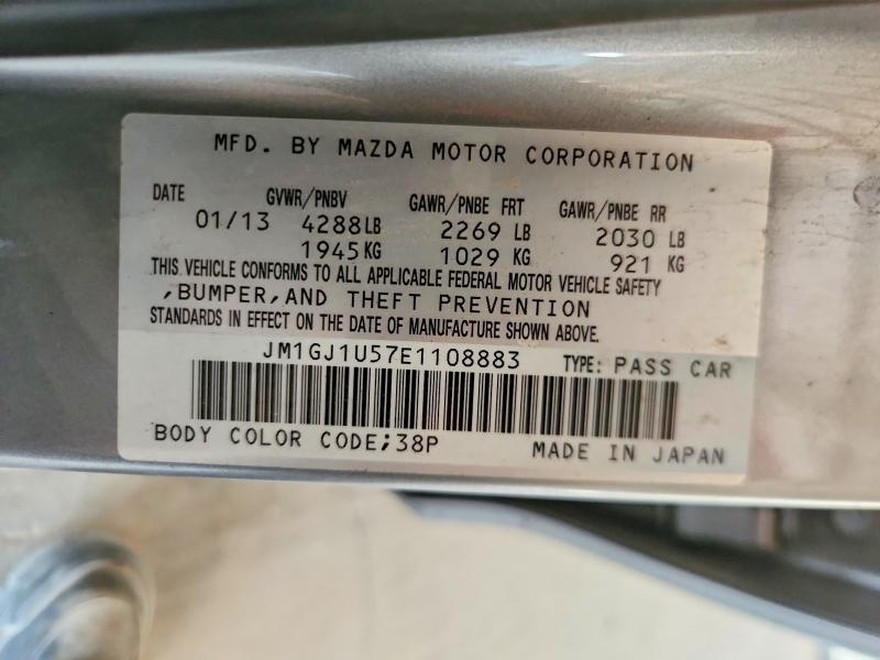 66918906 :رقم المزاد ، JM1GJ1U57E1108883 vin ، 2014 Mazda 6 مزاد بيع