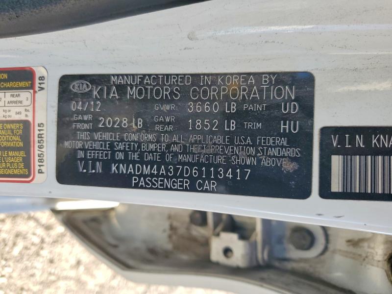 Продажа на аукционе авто 2013 Kia Rio, vin: KNADM4A37D6113417, номер лота: 68258346