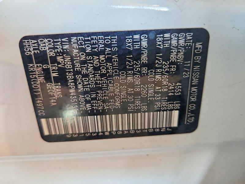 Продажа на аукционе авто 2023 Nissan Rogue, vin: JN8BT3BA8PW435139, номер лота: 67258156