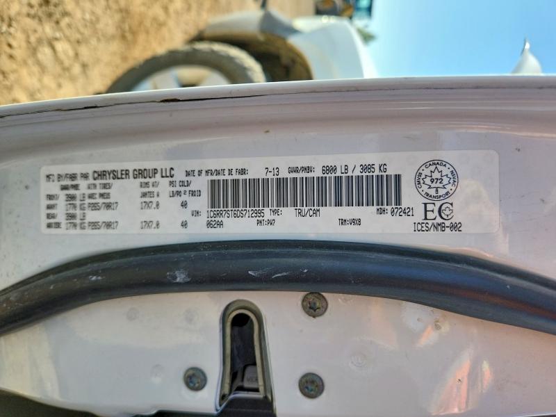 Продажа на аукционе авто 2013 Ram 1500, vin: 1C6RR7ST6DS712995, номер лота: 69794576
