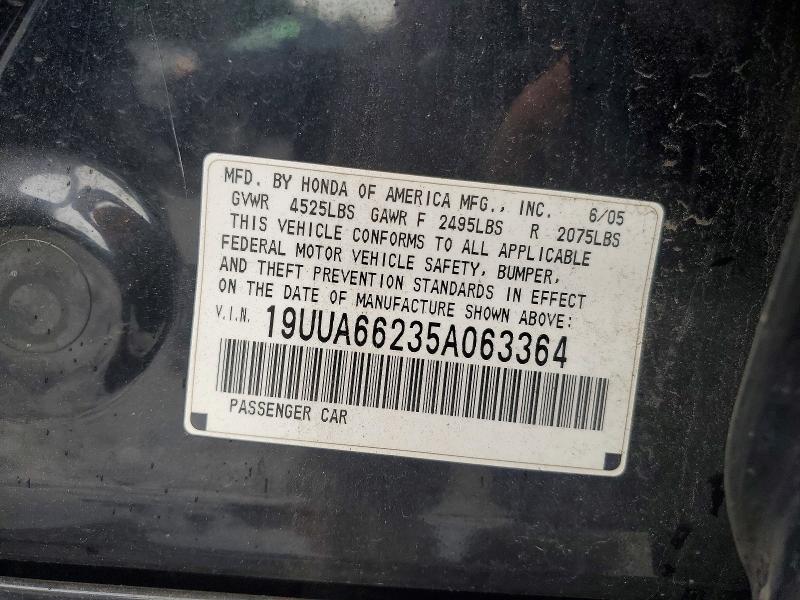 Продажа на аукционе авто 2005 Acura Tl, vin: 19UUA66235A063364, номер лота: 68945646