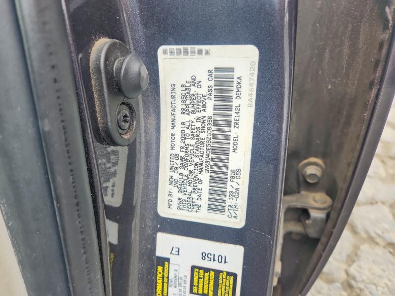 Aukcja sprzedaży 2009 Toyota Corolla, vin: 1NXBU40E59Z108356, numer aukcji: 67929556