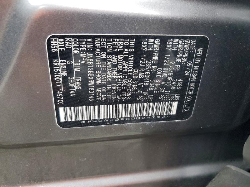 Продажа на аукционе авто 2024 Nissan Rogue, vin: JN8BT3BBXRW180148, номер лота: 69582726