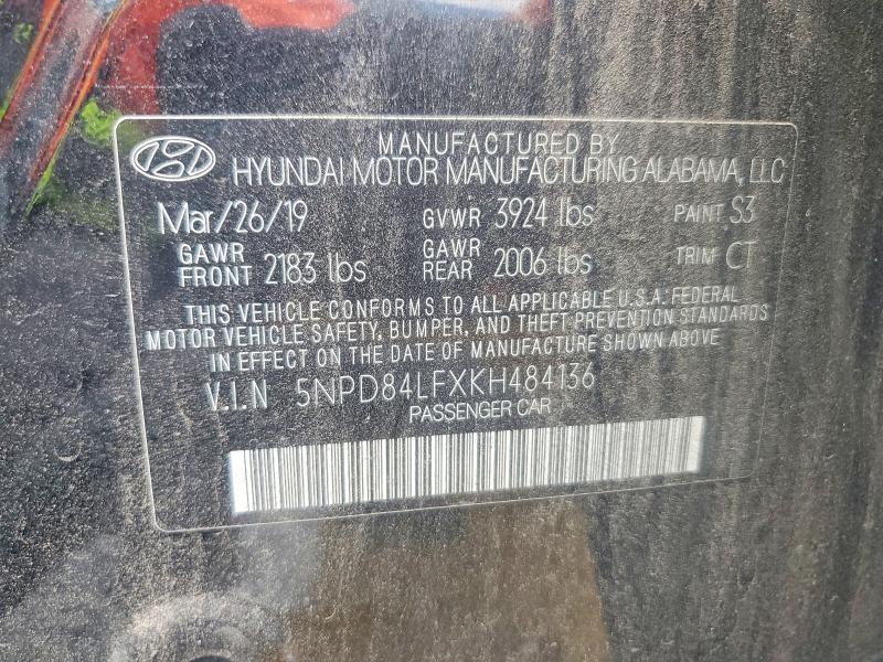 Продажа на аукционе авто 2019 Hyundai Elantra, vin: 5NPD84LFXKH484136, номер лота: 67420866