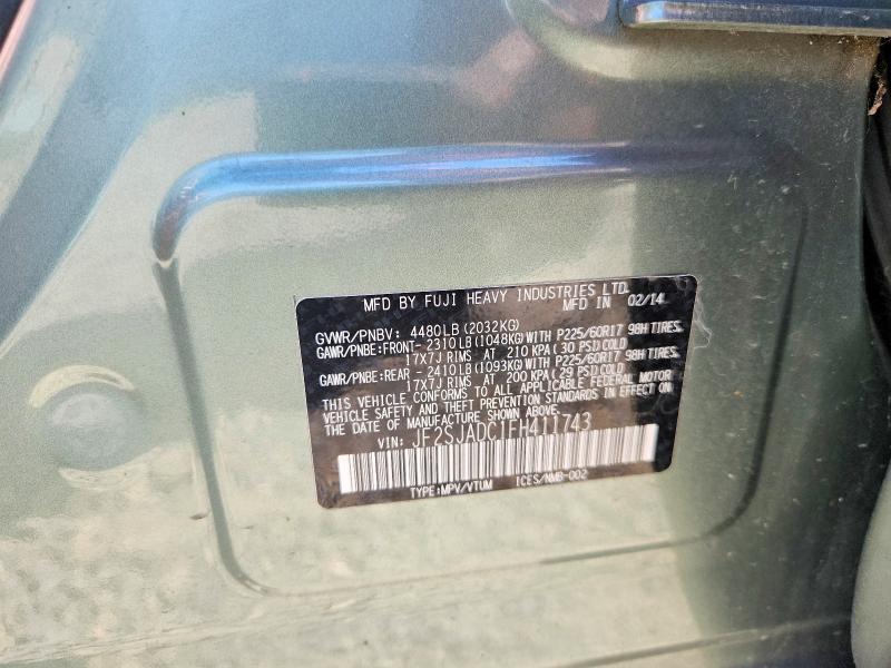 68857626 :رقم المزاد ، JF2SJADC1FH411743 vin ، 2015 Subaru Forester مزاد بيع
