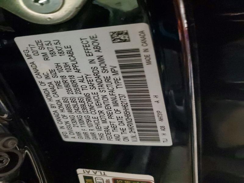 Aukcja sprzedaży 2017 Honda Cr-v, vin: 2HKRW2H95HH621737, numer aukcji: 69314666