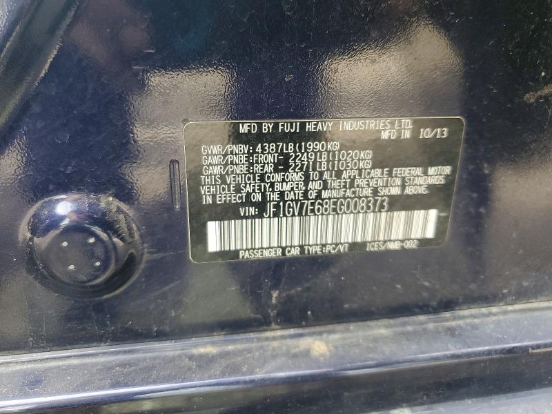 Aukcja sprzedaży 2014 Subaru Impreza, vin: JF1GV7E68EG008373, numer aukcji: 70634116