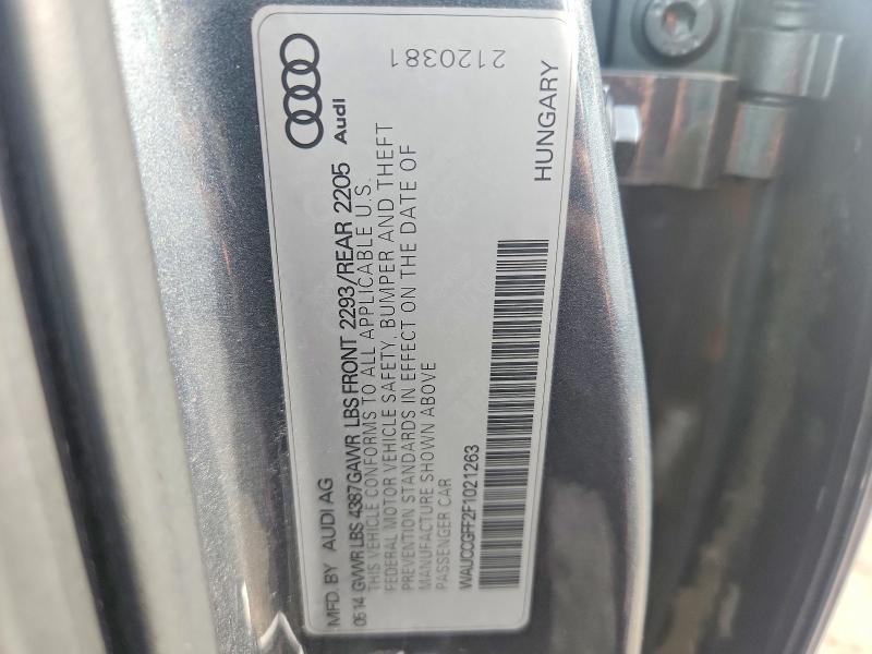 69658386 :رقم المزاد ، WAUCCGFF2F1021263 vin ، 2015 Audi A3 مزاد بيع
