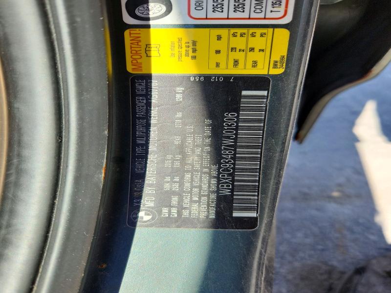 69619736 :رقم المزاد ، WBXPC93487WJ01306 vin ، 2007 Bmw X3 مزاد بيع