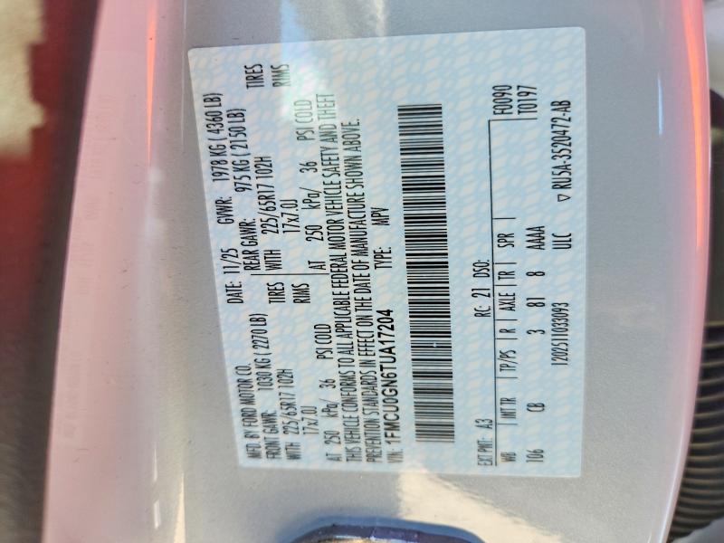 Aukcja sprzedaży 2026 Ford Escape, vin: 1FMCU0GN6TUA17204, numer aukcji: 70408576