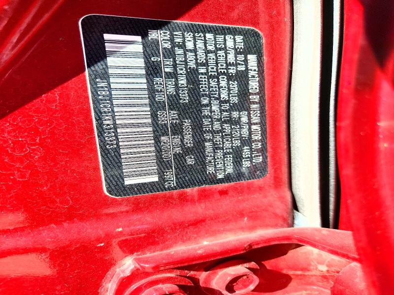 70483846 :رقم المزاد ، JN1BJ1CR1KW313373 vin ، 2019 Nissan Rogue Sport مزاد بيع