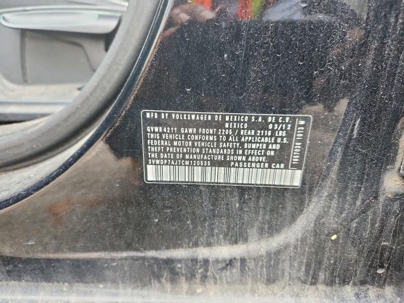 Продаж на аукціоні авто 2012 Volkswagen Jetta, vin: 3VWDP7AJ7CM120535, номер лоту: 68434786